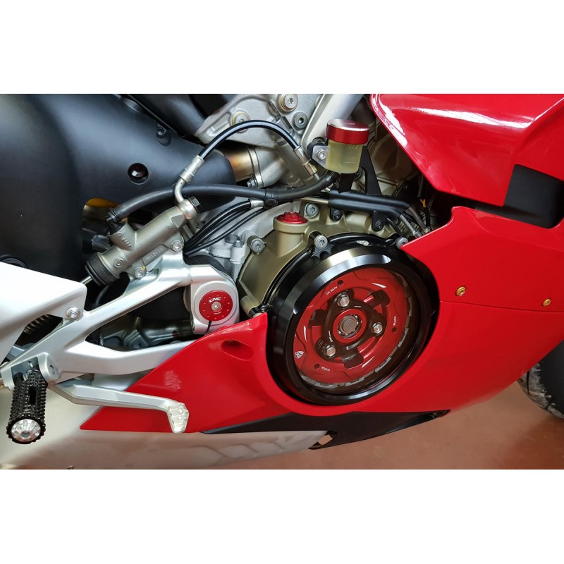 CNC Racing Clear Wet Clutch Cover for the Ducati Panigale